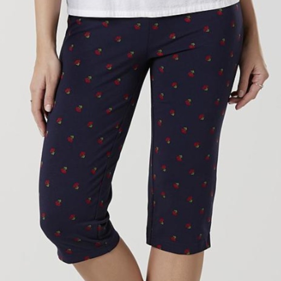 cherry capri leggings, size PL (Petite Large) - Picture 2 of 3